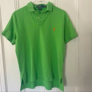 Men’s Polo by Ralph Lauren custom fit lime green